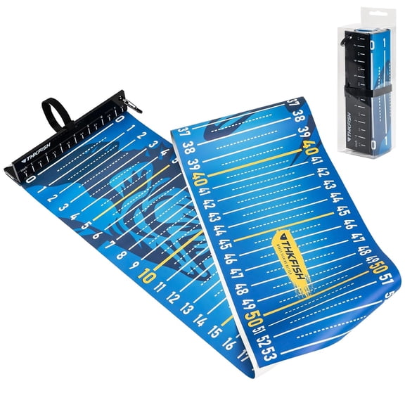 THKFISH 53in Fish Ruler with Measuring Board, Portable Waterproof Folding Fishing Ruler Fish Measuring Tape for Boat, Kayak, Coolers, Yacht and Workbench