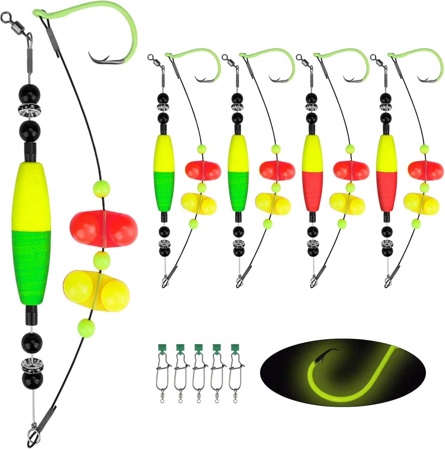THKFISH Catfish Rig, 5PCS Catfish Rigs for Bank Fishing,Catfishing ...