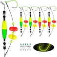 thumbnail image 1 of THKFISH Catfish Rig, 5PCS Catfish Rigs for Bank Fishing,Catfishing Tackle Floats with Rattler Catfishing Equipment, 6/0 8/0 10/0 Circle Hooks 50-70 LB Wire Fishing Line with Snaps, 1 of 1