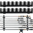 thumbnail image 1 of THKFISH Fishing Rod Rack Fishing Rod Holders Wall Mount Vertical/Horizontal Fishing Pole Holders for Garage Room, Boats Store 6/8 Fishing Rod Combos,1pair, 1 of 9