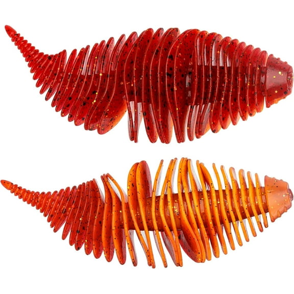 THKFISH Soft Swimbait 5/6 PCS or 15/18 PCS Soft Plastic Fishing Lures Bass Lures Swim Baits Lures for Bass Fishing Worms for Bass