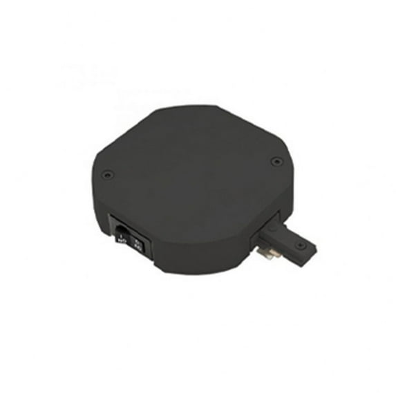 THL-HLE-1/2A-BK-WAC Limited-Accessory - 6.57 Inch 0.5A H Track Live End Connector Current Limiter with Switch-Black Finish