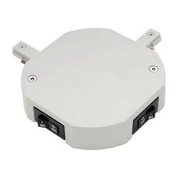 THL-LEFT-1-10A-WT-WAC Limited-Accessory - 6 Inch Double Live End Track Current Limiter (Left) - 1x10Amps-White Finish