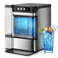 thumbnail image 1 of THLAND Chewable Crunchable Countertop Nugget Ice Maker with 0.793 Gallon Tank，Large Capacity Ice Makers Countertop,41Lbs/24H, Self-Cleaning, One-Click Operation, Stainless Steel Silver, 1 of 10