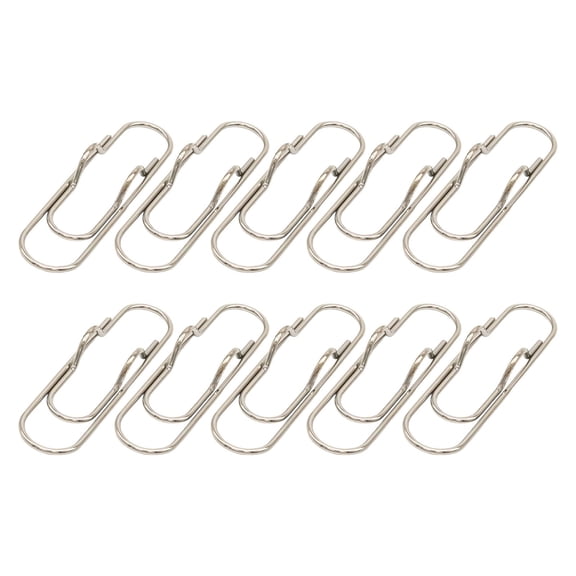 THLKIF 10PCS Metal Pen Clip for Notebook, Portable Pen Holder Clip Pencil Clip, Multi Function Paper Clip Pen Holder Pen Paper Clip Bookmark Stationery Tool Office Supplies for Notebook Journals