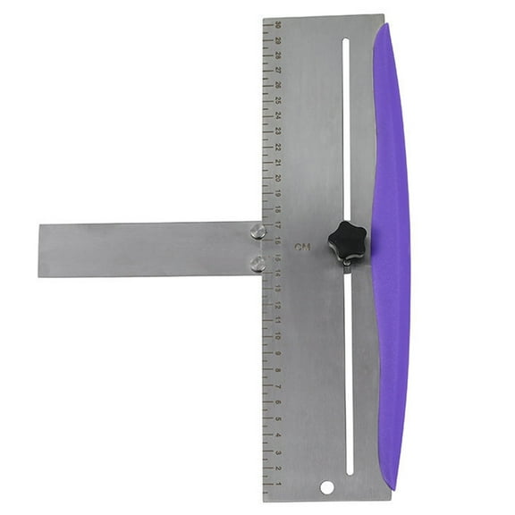 THLKIF 12 Inch Stainless Steel Cake Scraper, Leveler and Smoother, Icing Spatula, Perfect Tool for Icing, Frosting, Cream Edge. Adjustable Kitchen Spatula for Mousse, Cheese & Cream Cake