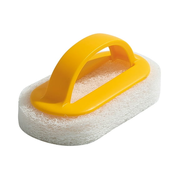 THLKIF 2pcs Kitchen Sponge Scrub Brush Strong Scouring Dish Washing Cleaning Brush Scrubber with Handle Heavy Duty Dish Wand Sponge for Pot and Plate Dish Washing Cleaning