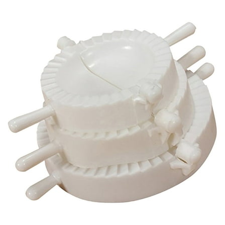 THLKIF 3 Pack Dumpling Maker Dumpling Press Perogies Maker Press Dumpling Wrapper Stamp Ravioli Mold Pastry Dough Cutter Various Sizes Kitchen Accessories, 1.96/2.36/3.14 In