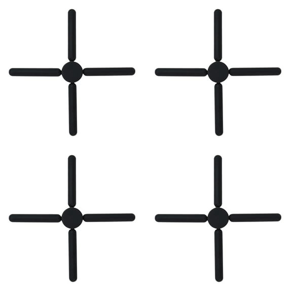THLKIF 4 Pack Thick Silicone Trivets for Hot Dishes Eco-Friendly Foldable Trivets for Hot Pots and Pans Folding Trivet Save Much Space for Kitchen Home ﻿