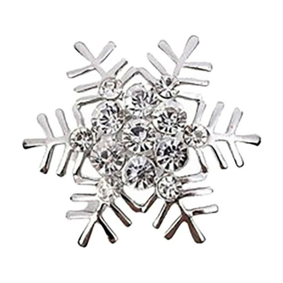 THLKIF 6PCS Christmas Napkin Rings Silver Snowflake with White Rhinestone Napkin Holder for Christmas Thanksgiving Holiday Party Table Decoration, Snowflake Napkin Rings Table Buckle Holder (1.7'')