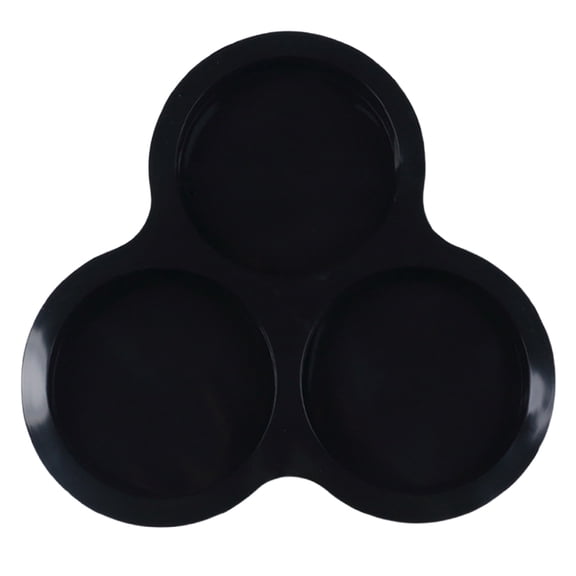 THLKIF Air Fryer Egg Mold, 3 Cavity Round Egg Bites Silicone Molds, Air Fryer Baking Pan Non-Stick for Breakfast Sandwiches, Hamburger Buns, Pancake, Jumbo Muffin Tops