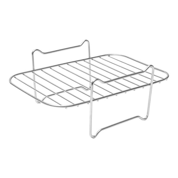 THLKIF Air Fryer Rack for Double Basket Air Fryers Dual Zone Air Fryer Rack 304 Stainless Steel Multi-Layer Rack, Air Fryer Accessories Dehydrator Rack Compatible