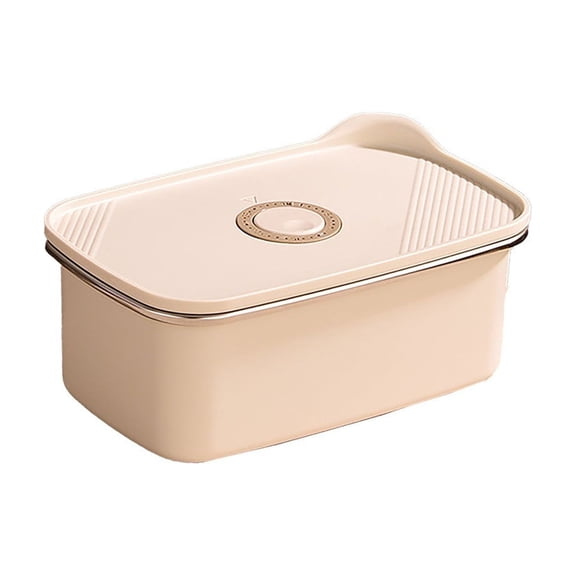 THLKIF Airtight Food Containers with Lids,Stainless Steel Bento Box,Microwave/Oven/Dishwasher Safe,Stainless Sealed Reusable Stackable Storage Container 1100ml