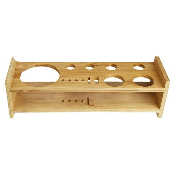 THLKIF Bartender Kit Stand, Large Capacity Wood Bartending Tool Storage Holder, Cocktail Shaker Set Barware Tool Bartending Storage Rack for Home Restaurant Drink Mixing