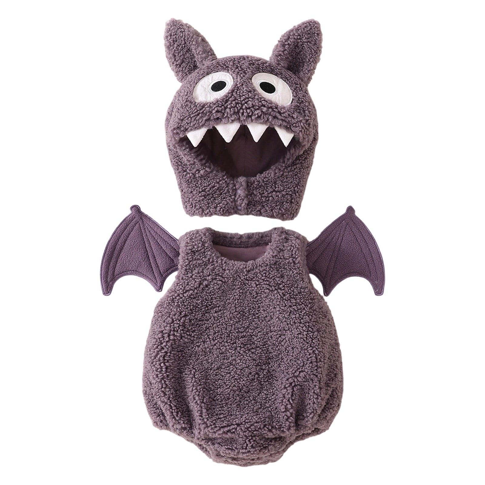 THLKIF Bat Romper for Baby Sleeveless Hooded Bodysuit Set with Wings ...