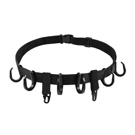 THLKIF Black Hunting Tree Hook Stand, Tree Stand Accessories with 4 Pcs Heavy‑Duty Metal Hooks, Ideal for Hanging Hunting Equipment on Trees for Outdoor Hunting Use 
