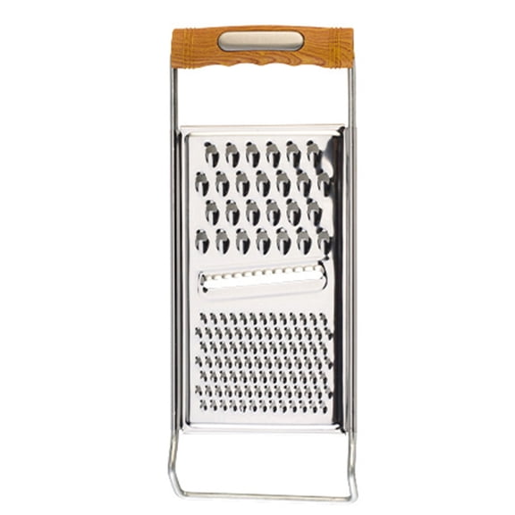 THLKIF Cheese Grater Handheld, Flat Coarse Stainless Steel Graters for Kitchen, Food Grater with Anti-Slip Handle, Perfect for Potato, Vegetable, Butter, Cheese