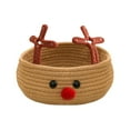thumbnail image 1 of THLKIF Christmas Deer Basket, Reindeer/Elk, Christmas/Baby Gift Basket, Cute Toy Basket, for Nursery, Clothes, Towels, 1 of 5