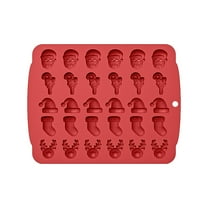 THLKIF Christmas Silicone Molds, Xmas Baking Mold for Mini Cakes, Handmade Soap, Chocolate, Candy and Candles, with Christmas Santa Shape Silicone Mold ﻿