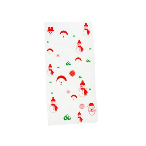 THLKIF Christmas Treat Bags, 50 Pack Cellophane Candy Bags for Holiday Gift Wrapping, Xmas Themed Treat and Snack Bags for Party Favors, Sweets, and Gift Giving Supplies