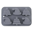 thumbnail image 1 of THLKIF Christmas Tree Hats Silicone Molds for Soap Chocolate Candy Cake Cocoa Bomb Bath Bomb Ice Candle Food, 3D Xmas Themed Treat Baking & Freezing Tray, 1 of 4