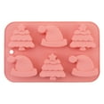 thumbnail image 1 of THLKIF Christmas Tree Hats Silicone Molds for Soap Chocolate Candy Cake Cocoa Bomb Bath Bomb Ice Candle Food, 3D Xmas Themed Treat Baking & Freezing Tray, 1 of 4