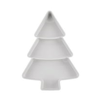 THLKIF Christmas Tree Shaped Serving Tray, Snack Appetizer Platter, Multifunction Food Server for Christmas Holiday Parties, festive Gatherings, and Holiday Entertaining