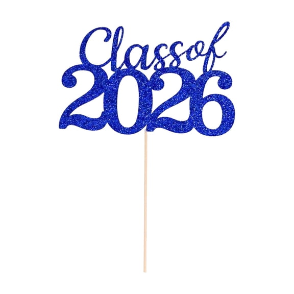 THLKIF Class of 2026 Cake Topper, Congrats Grad Happy Graduation Cake Decor, Premium Glitter Party Decorations for High School Senior, College Graduation Celebration and Grad Party Supplies