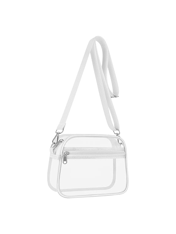 Clear Bag for Stadium Events Clear Sports Fan Handbags Purses with Adjustbale Strap for Concerts Festivals Game Day,Bag for Stadium Events Sports Fan Handbags