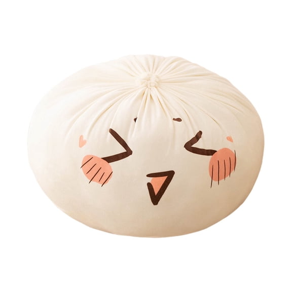 THLKIF Cute Simulation Dumpling & Steamed Bun Plush Pillow,Funny Soft Stuffed Hugging Cushion,Decorative Back Support Throw Pillow for Sofa,Bedroom Nap and Home Decor 