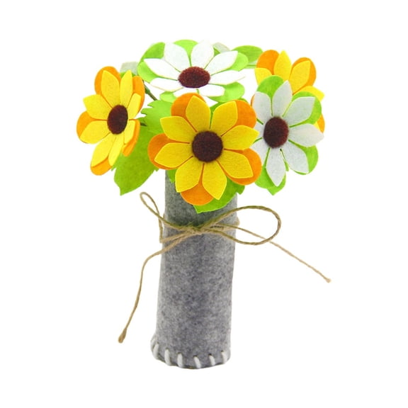 THLKIF Cutting Bouquet Kit, Decorative Artificial Flowers, DIY Flower Material Simulation Bouquet, Nonwovens Easy Assemble Flower Making Kit, For Lady & Mother’s Day