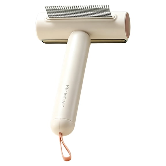 THLKIF Dog Grooming Brush 3 in 1, Undercoat Deshedding Comb with Double-Sided Teeth & Sticky Roller for Long Short Hair , Reusable Hair Removal Tool for Sofa Bed