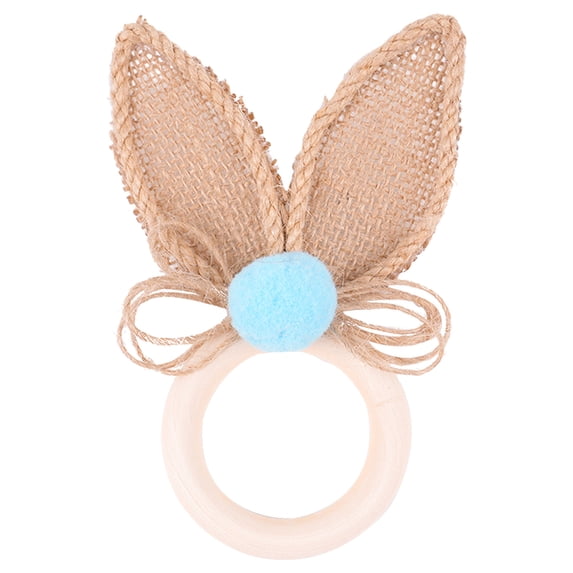 THLKIF Easter Bunny Napkin Rings, Golden Rabbit Ear Napkin Rings Holder Metal Round Serviette Rings Cute Easter Napkin Buckle Dining Table Decoration for Easter Dinner Weddings Party