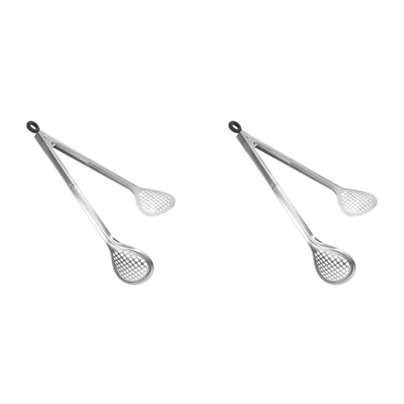 THLKIF Grill Tongs, 12-Inch Locking Stainless Steel with Non-Slip Grip, Heavy-Duty Utensil for BBQ, Frying, Salad, Safe Food Handling for Kitchen Use