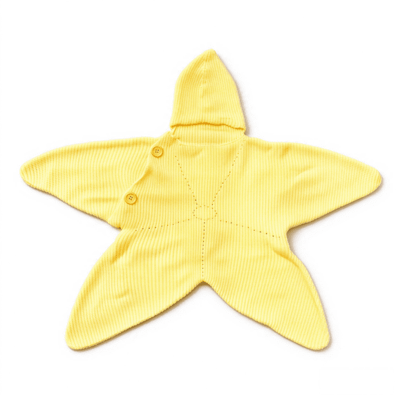 Cozy Rompers THLKIF Hand Crocheted Star Romper for Baby Hooded Knit with Buttons ...