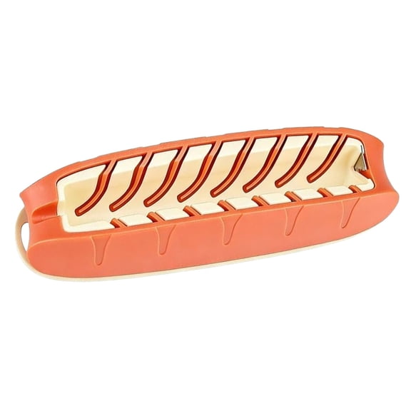 THLKIF Hot Dog Slicing Tool - Stainless Steel Hot Dog Slicer for Perfect Cuts – Great for Grilling, Air Fryer, Oven & Microwave–fun BBQ Kitchen Tool,Easy to Use