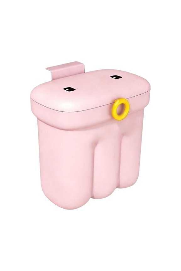 Kitchen Garbage Can - Wall Mount Garbage Basket with Lid, Under Sink Compost Bin | for Dorm, Cabinet, Cupboard, Countertop, Bathroom, Bedroom, Camping, Kitchen Organization, Home