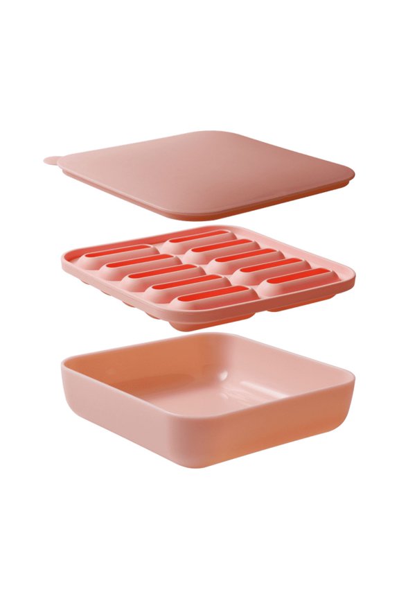 Leak‑Proof Silicone Ice Tray with Lid & Storage Container, Long Stick Ice Maker for Water Bottles, Easy‑Release Ice Mold for Daily Cold Drinks & Beverage Preparation ﻿