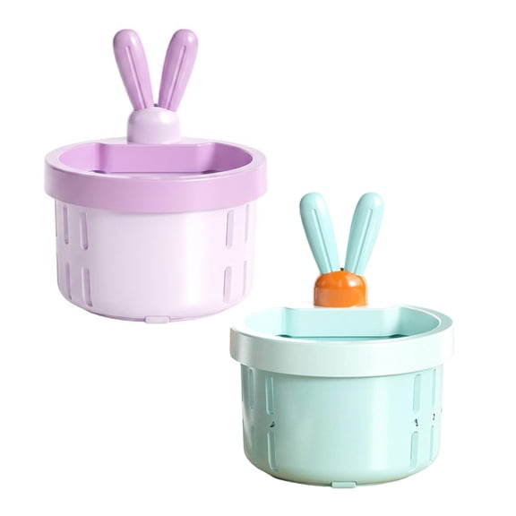THLKIF Liftable Bunny Ears Sink Filter Basket Kitchen Sink Drain Strainer,2pc Press to Dump Sink Strainer Basket with Fast Drainage,Removable Anti-Clog Waste Collector for Kitchen Bathroom Sink