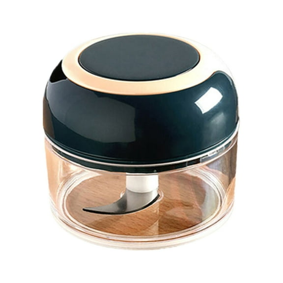 THLKIF Manual Food Processor - Pull String Hand Chopper for Kitchen - Handheld Vegetable & Salad Cutter - Portable Garlic Mincer & Onion Dicer - Compact BPA-Free Stainless Steel Veggie Slicer