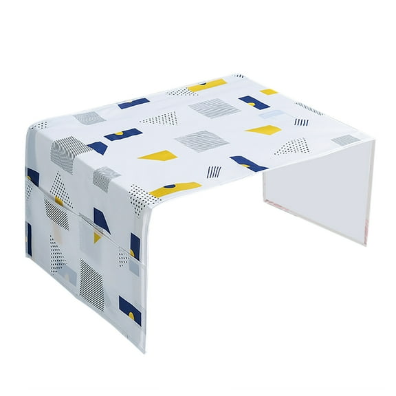 THLKIF Microwave Dust Cover and Organizer, Microwave Protection Cover, Oven Cover for Oil and Moisture Protection, Includes 2 Storage Organizer Bags