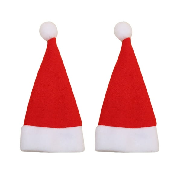 THLKIF Mini Santa Hats for Crafts, Wine Bottle Covers, and Lollipop Toppers, Festive Candy Hats for Xmas Party Table Decor, Christmas Dinner Centerpieces, and Holiday Crafting