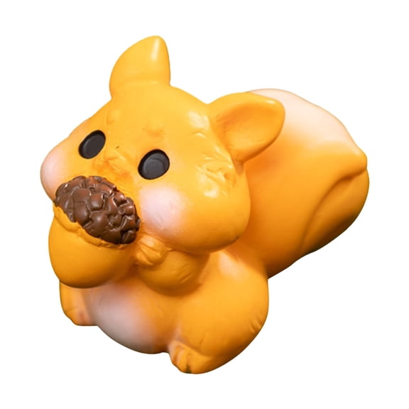 THLKIF Miniature Scenery: Adorable Squirrel Figurine, Cute Animal DIY Accessory, Resin Ornament for Desktop Decor,Creative Animal Ornament for Garden Decor and Scene Layout