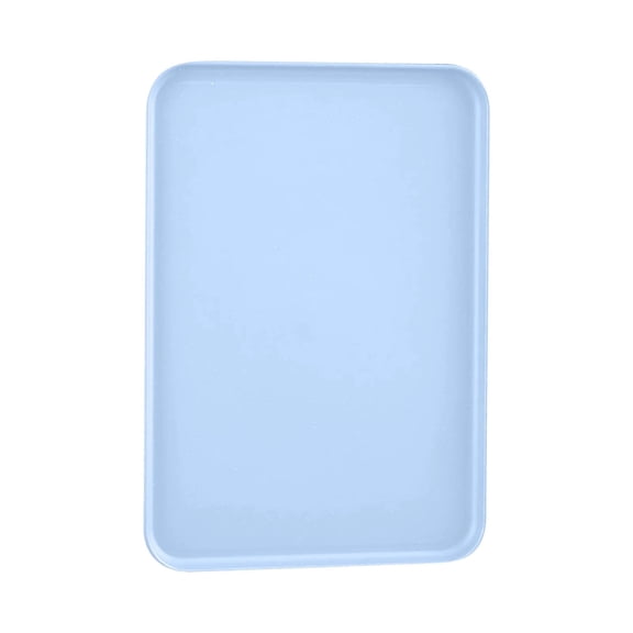 THLKIF Multi Use Large Capacity Serving Tray, 15" x 10.6" Kitchen Plastic Platter for Party, Serving Food, Veggie, Snack, Fruit, Cookies, Desserts, Reusable, Dishwasher Safe