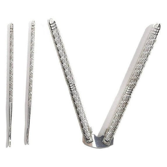 THLKIF Nut Cracker, 5 Inch Stainless Steel Nut Cracker Set for Walnuts, Lobster, Crab, Seafood, Includes 2 Forks and Picks for Nuts and Seafood Cracking Tools