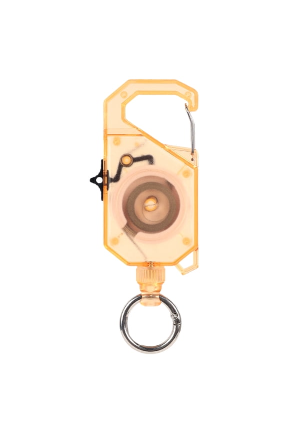 Outdoor Automatic Retractable Wire Rope Tactical Keychain,Heavy Duty Carabiner Key Chains, Anti-Theft Multitool Carabiner Badge Holder for Camping, Fishing, Hunting