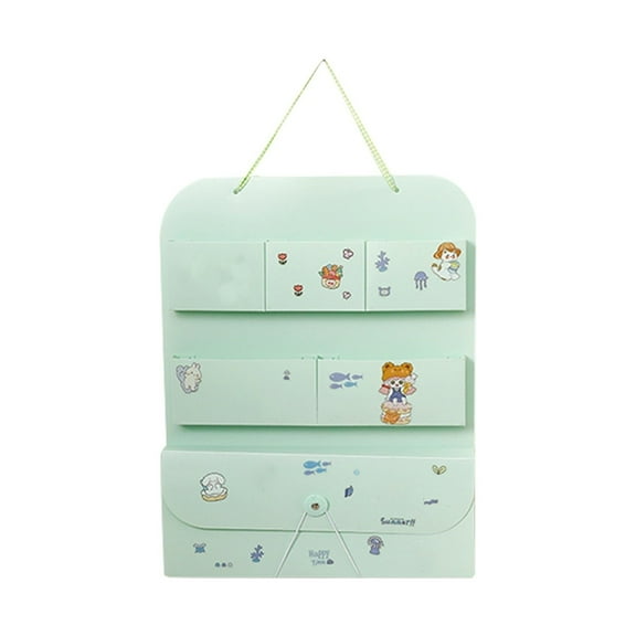 THLKIF Over-The-Door File Organizer, Hanging Wall Rack with 6 Pockets for Papers, Magazines, Mail, Office Supplies Storage