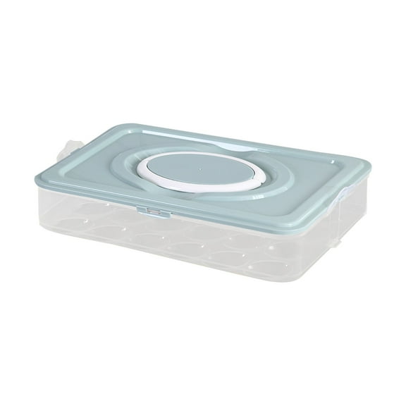 THLKIF Plastic Egg Container with Lid, Detachable Deviled Egg Carrier Tray with Handle, Clear Storage for Refrigerator, Kitchen, Parties, and Picnics