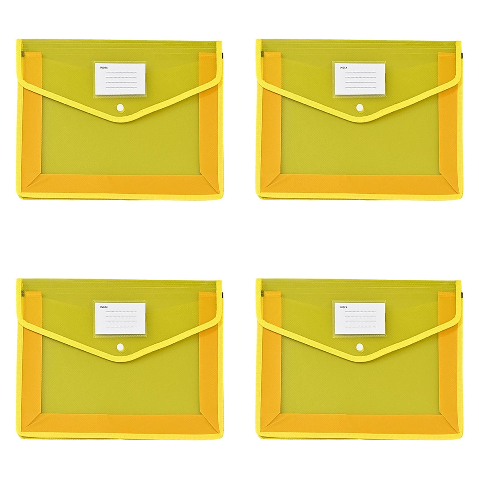 THLKIF Plastic File Folder Poly Envelope Expanding File Wallet Document ...