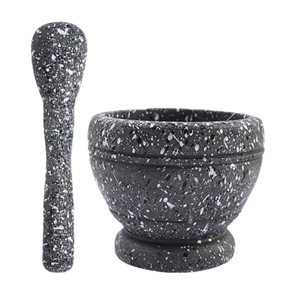 THLKIF Plastic Mortar and Pestle Set, Non-Scratch Base, Guacamole Salsa Bowl, Grind Seeds, Herbs, Pills, Kitchen Lab Muddler